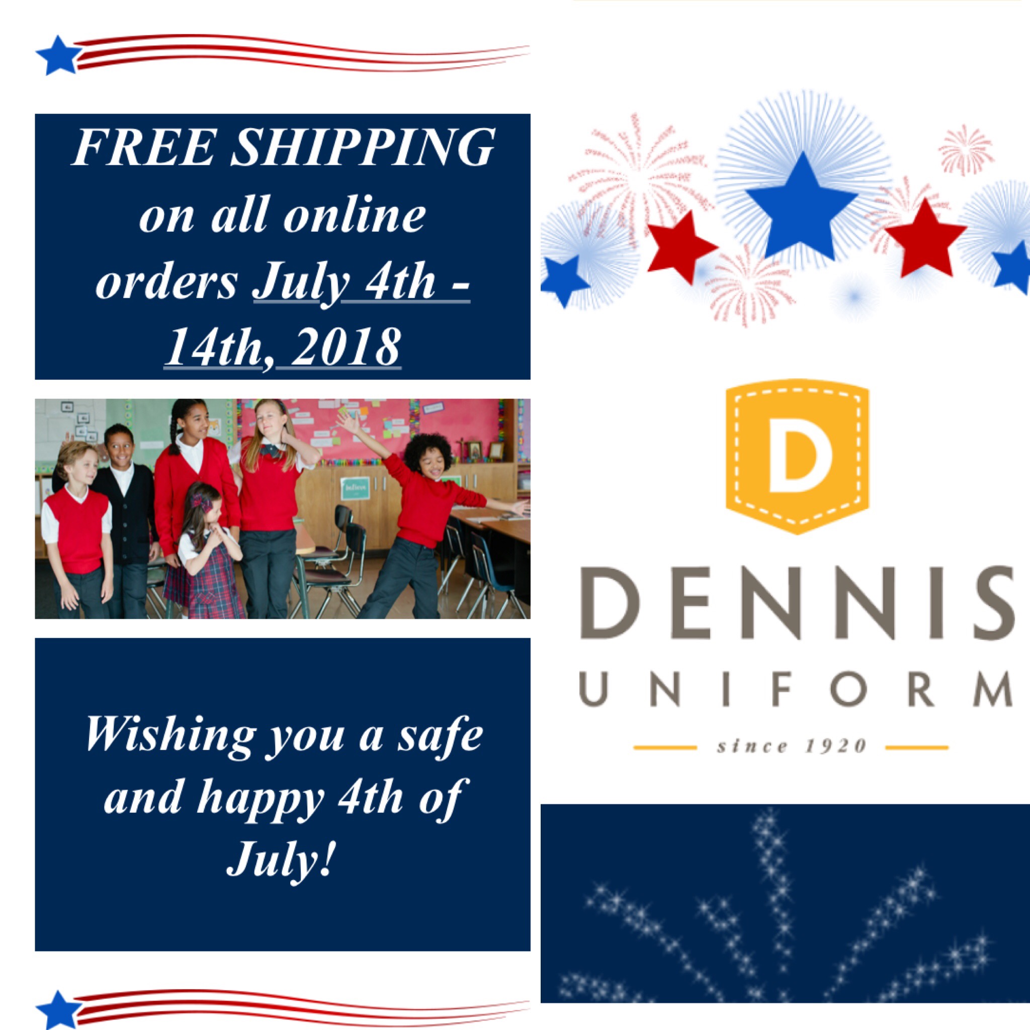 New Dennis Uniform Sale with Free Shipping St. Ignatius Catholic School